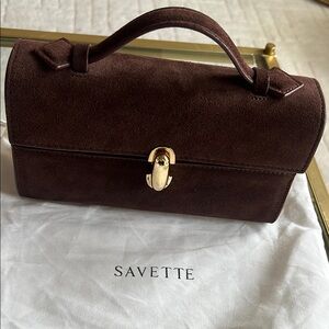 Faux Savette Suede bag